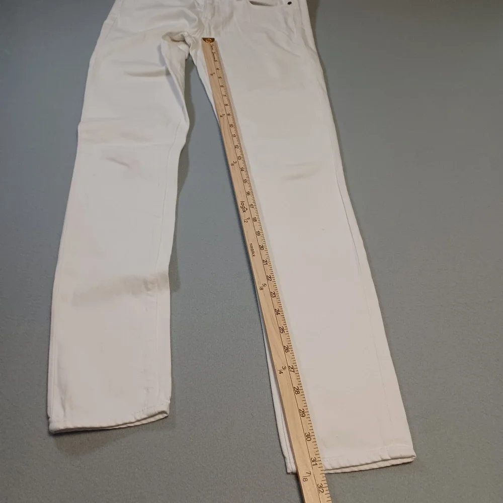 Paige Skyline Skinny Jeans White Denim Size 25 Made in USA‎ Womens